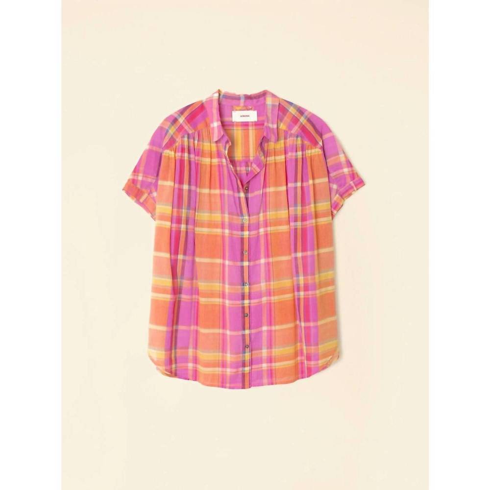 NEW XIRENA paxton shirt in coral blaze - Picture 5 of 6